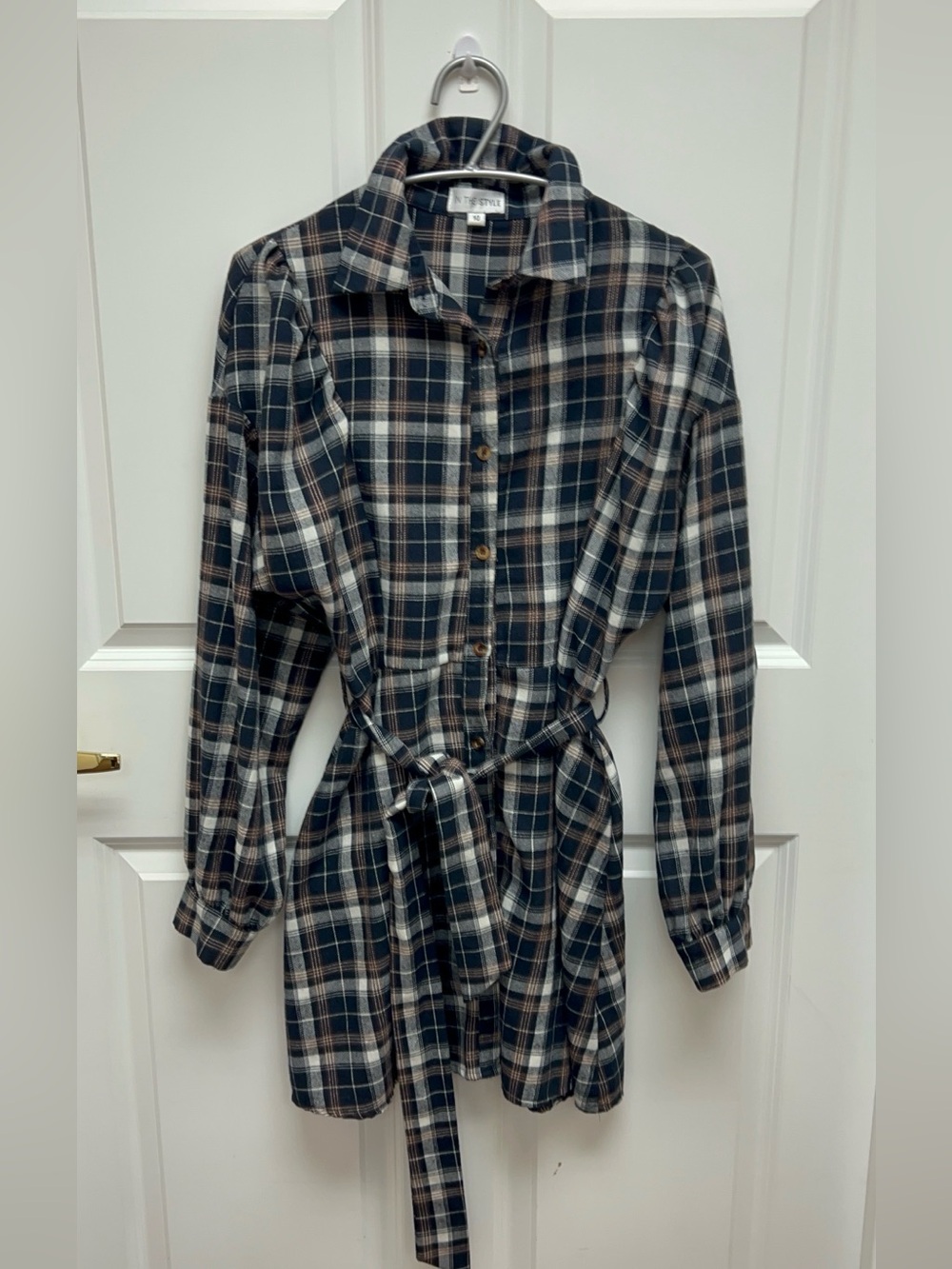 In The Style x Olivia Bowen Longline Shirt Dress Size 10